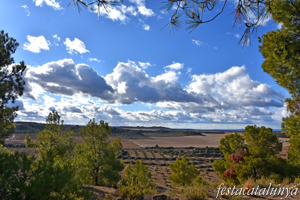 Castelldans - Vistes panoràmiques des de l'ermita de la Mare de Déu de Montserrat