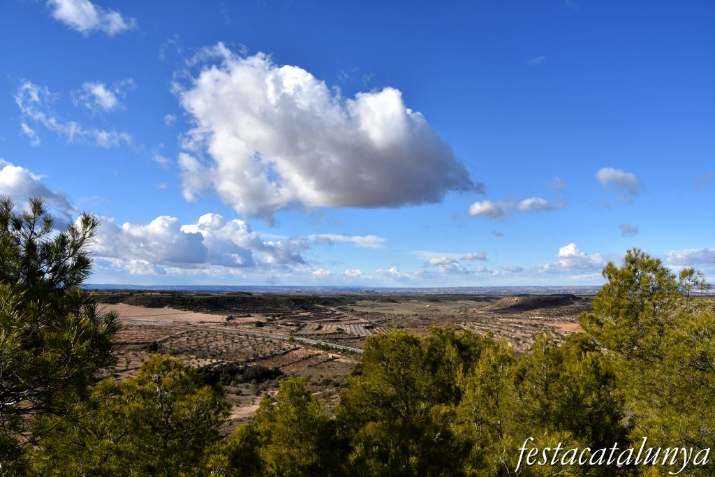 Castelldans - Vistes panoràmiques des de l'ermita de la Mare de Déu de Montserrat
