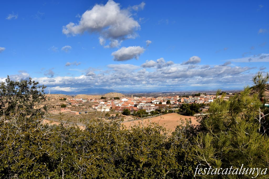 Castelldans - Vistes panoràmiques des de l'ermita de la Mare de Déu de Montserrat