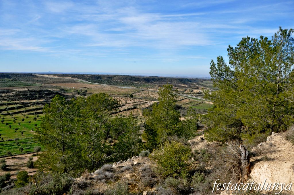 Castelldans - Vistes panoràmiques des de l'ermita de la Mare de Déu de Montserrat