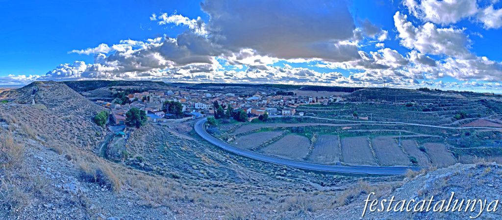 Castelldans - Vistes panoràmiques des del turó proper al castell