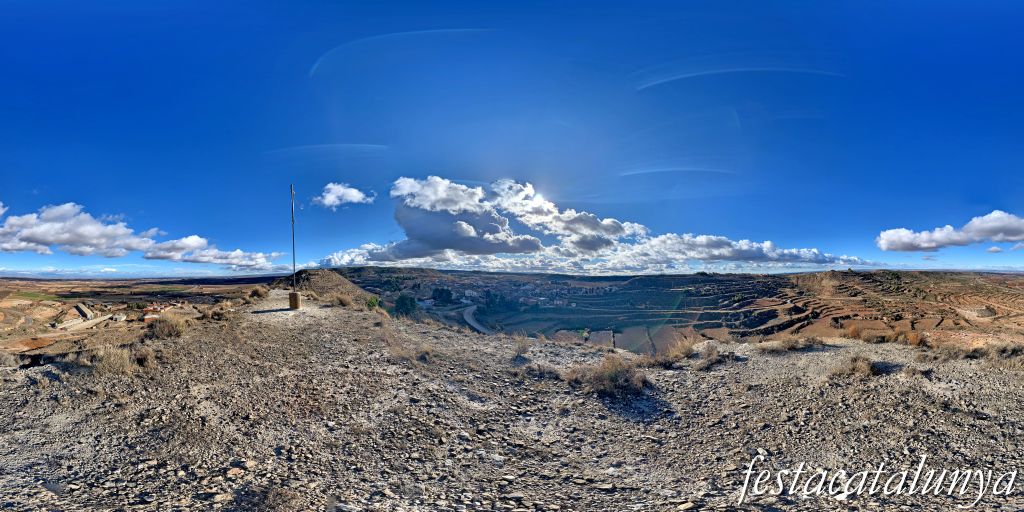 Castelldans - Vistes panoràmiques des del turó proper al castell