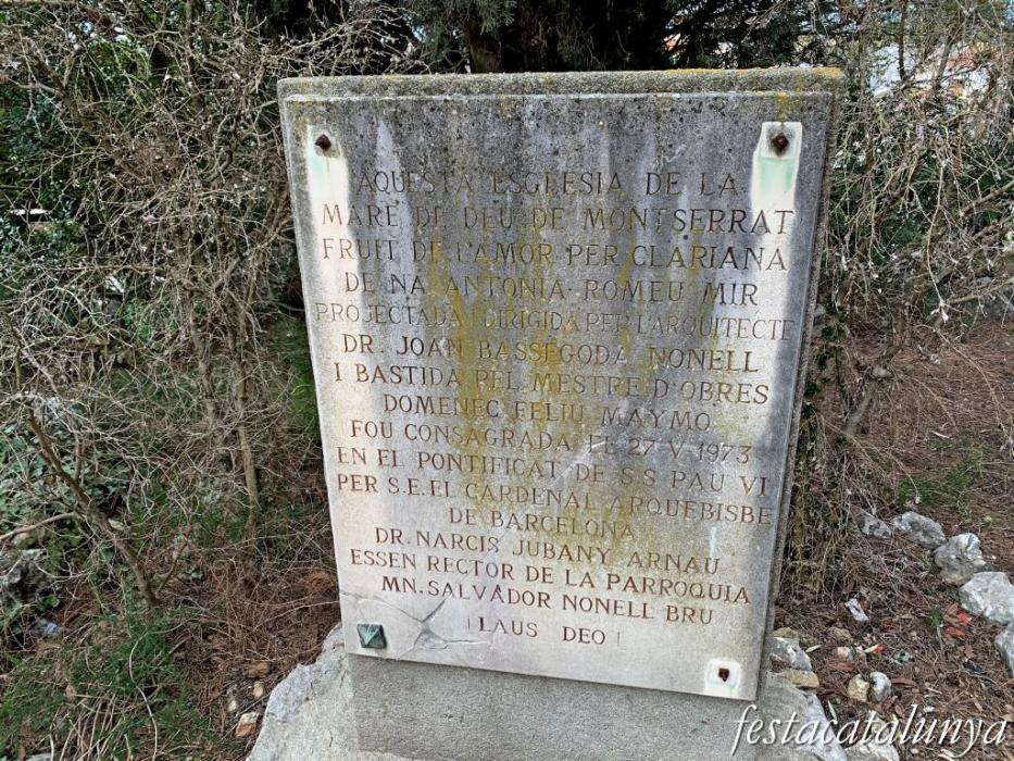 Castellet i la Gornal - Església de la Mare de Déu de Montserrat a Clariana