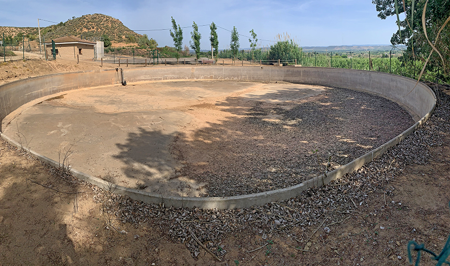 El Dipòsit de Francesc Macià al turó de la Pena a Puigverd de Lleida