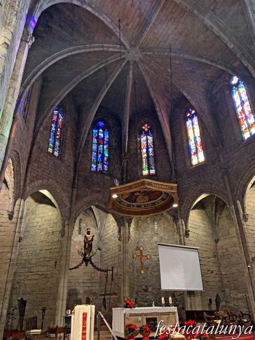 Santa Coloma de Queralt - Interior de l'església de Santa Maria 