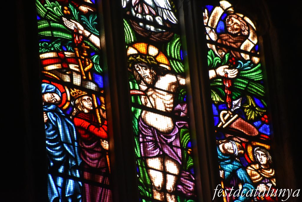 Santa Coloma de Queralt - Interior de l'església de Santa Maria 