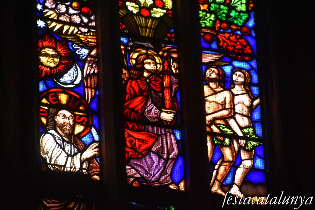 Santa Coloma de Queralt - Interior de l'església de Santa Maria  