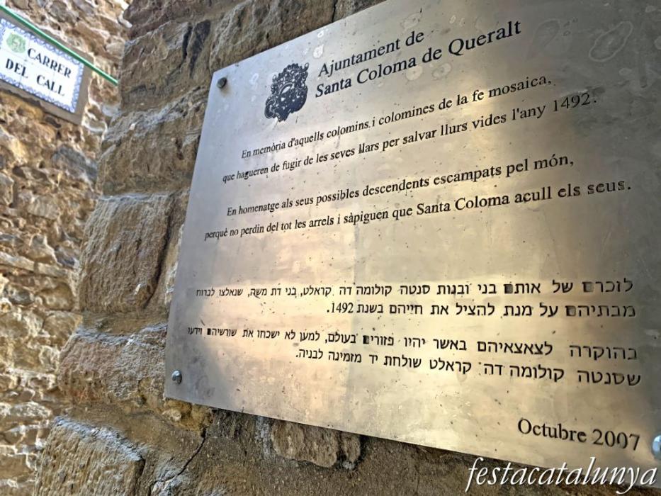 Santa Coloma de Queralt - Call Jueu 