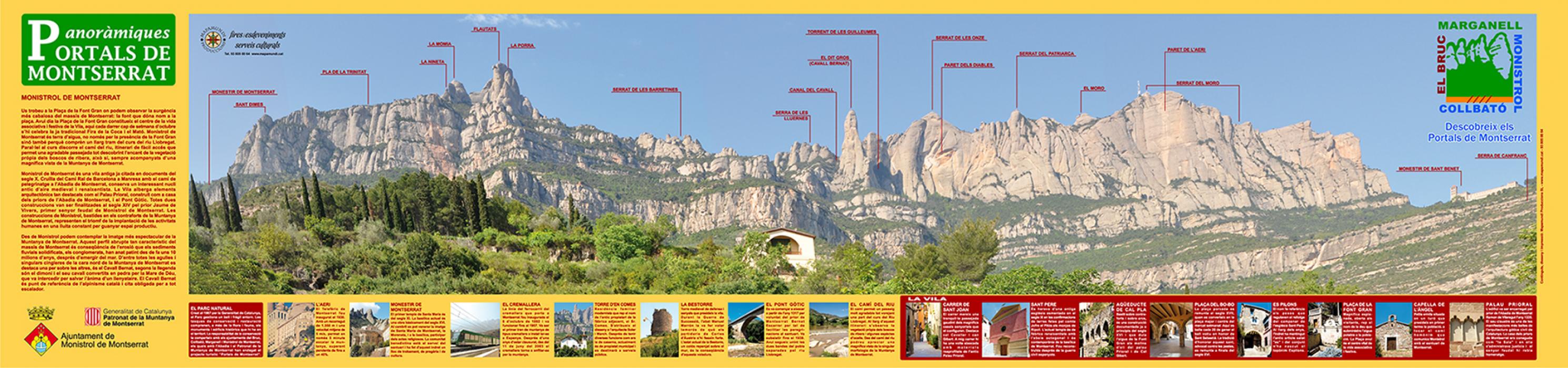 Muntanya de Montserrat des de Monistrol de Montserrat