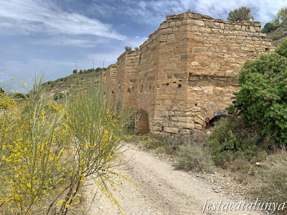 La Granja d'Escarp - Forns de ciment i carregador de la mina de carbó Guadalupe 