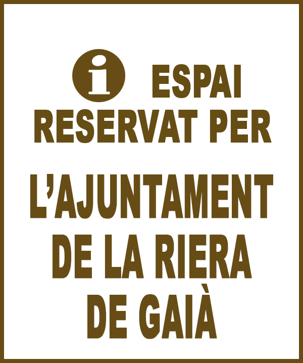 La Riera de Gaià - Anunci no disponible