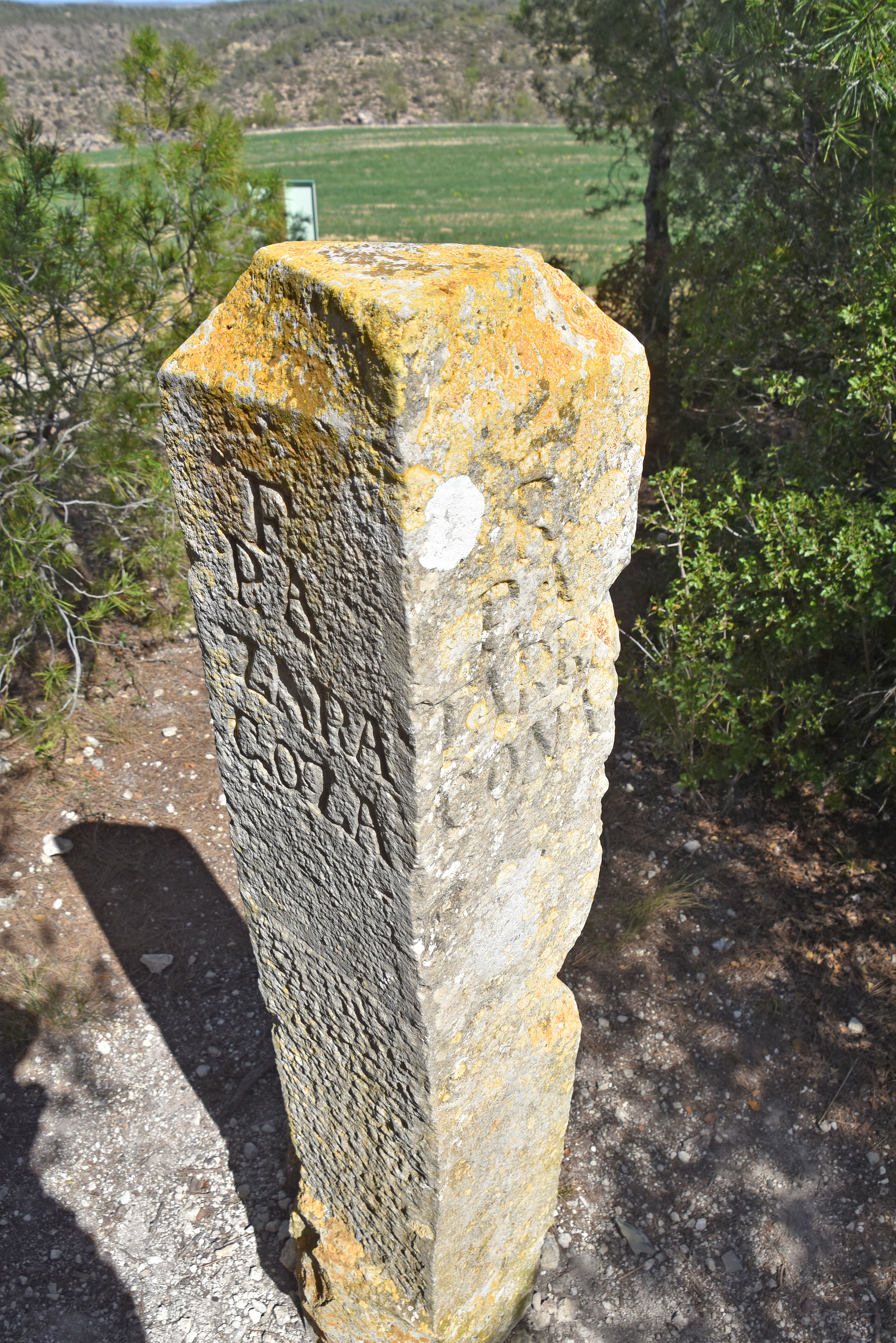 Fita de les tres províncies a Almatret: Tarragona, Lleida i Saragossa