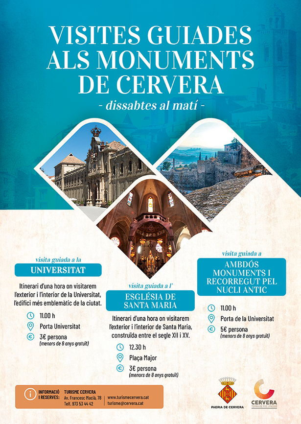 Visites Guiades als monuments de Cervera
