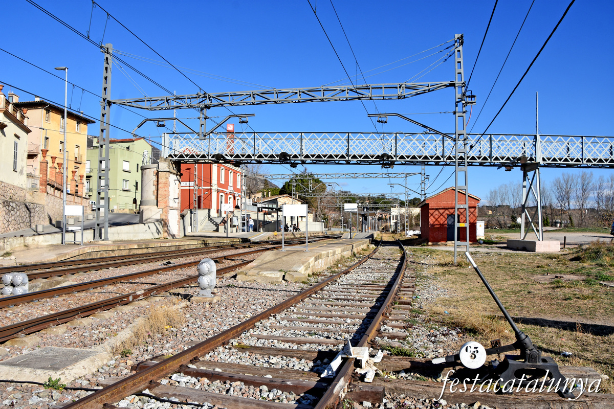 Centelles - Passarel·la damunt la via fèrria 