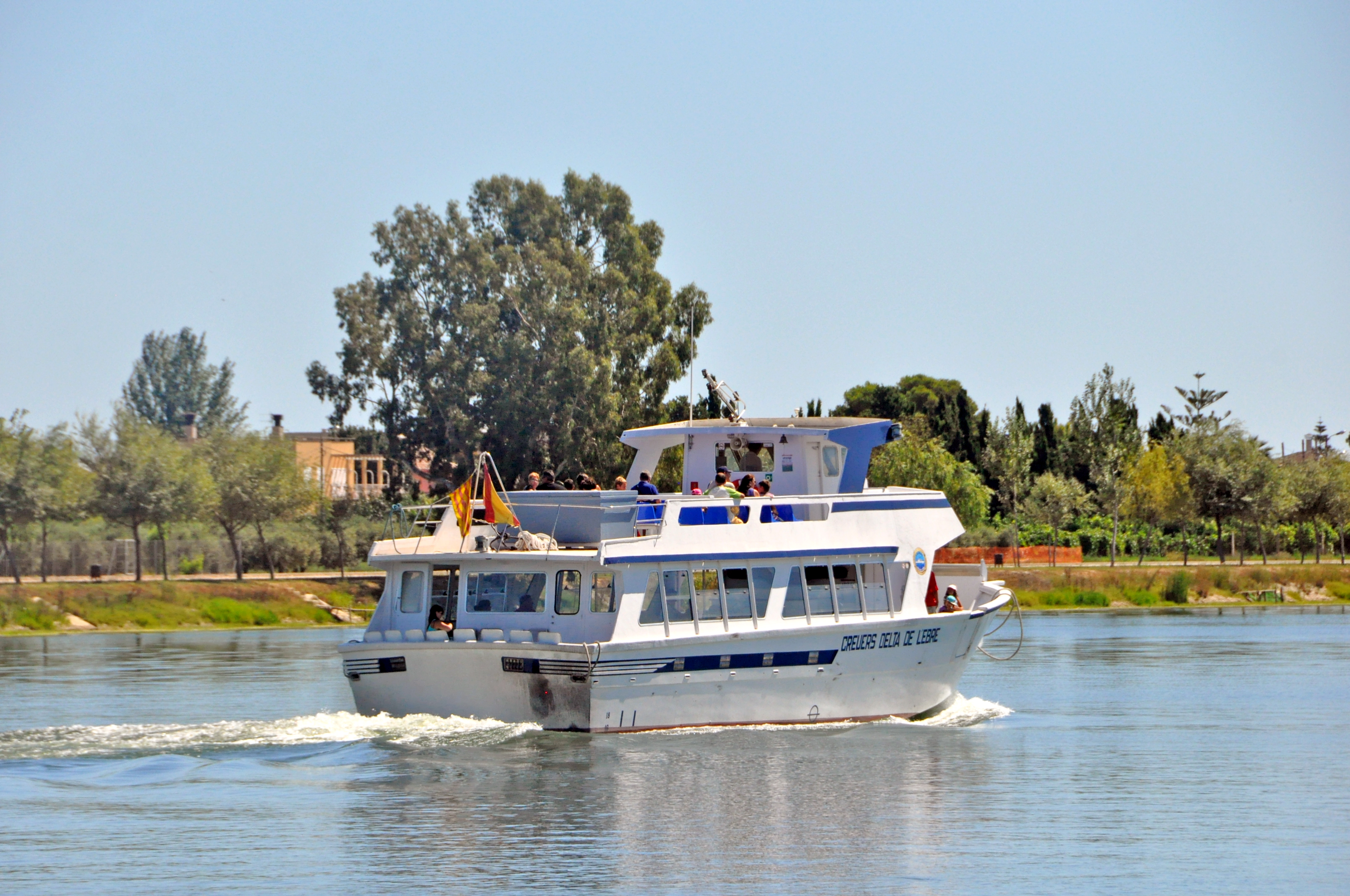 El riu Ebre a la desembocadura a Deltebre ***