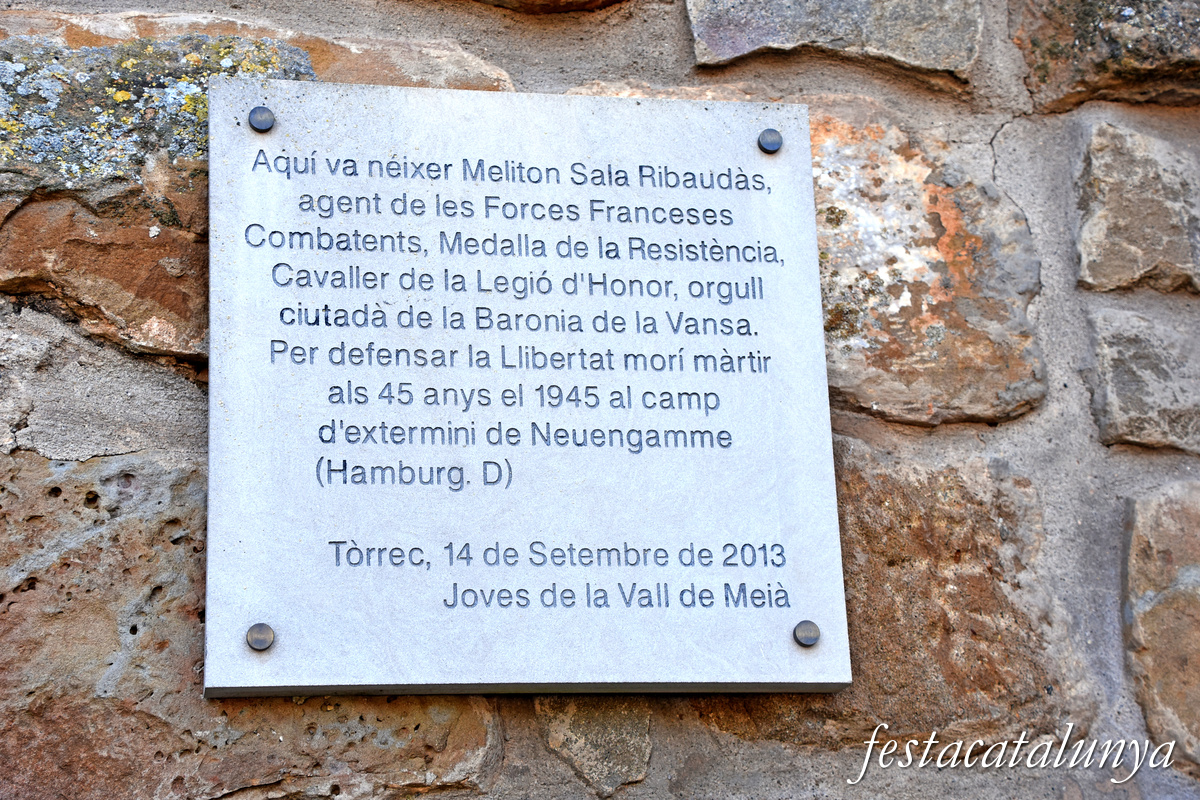 Vilanova de Meià - Nucli històric de Tòrrec 