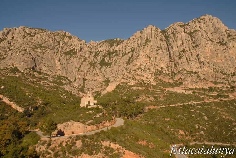 Vista de la muntanya de Montserrat des de Collbató ***