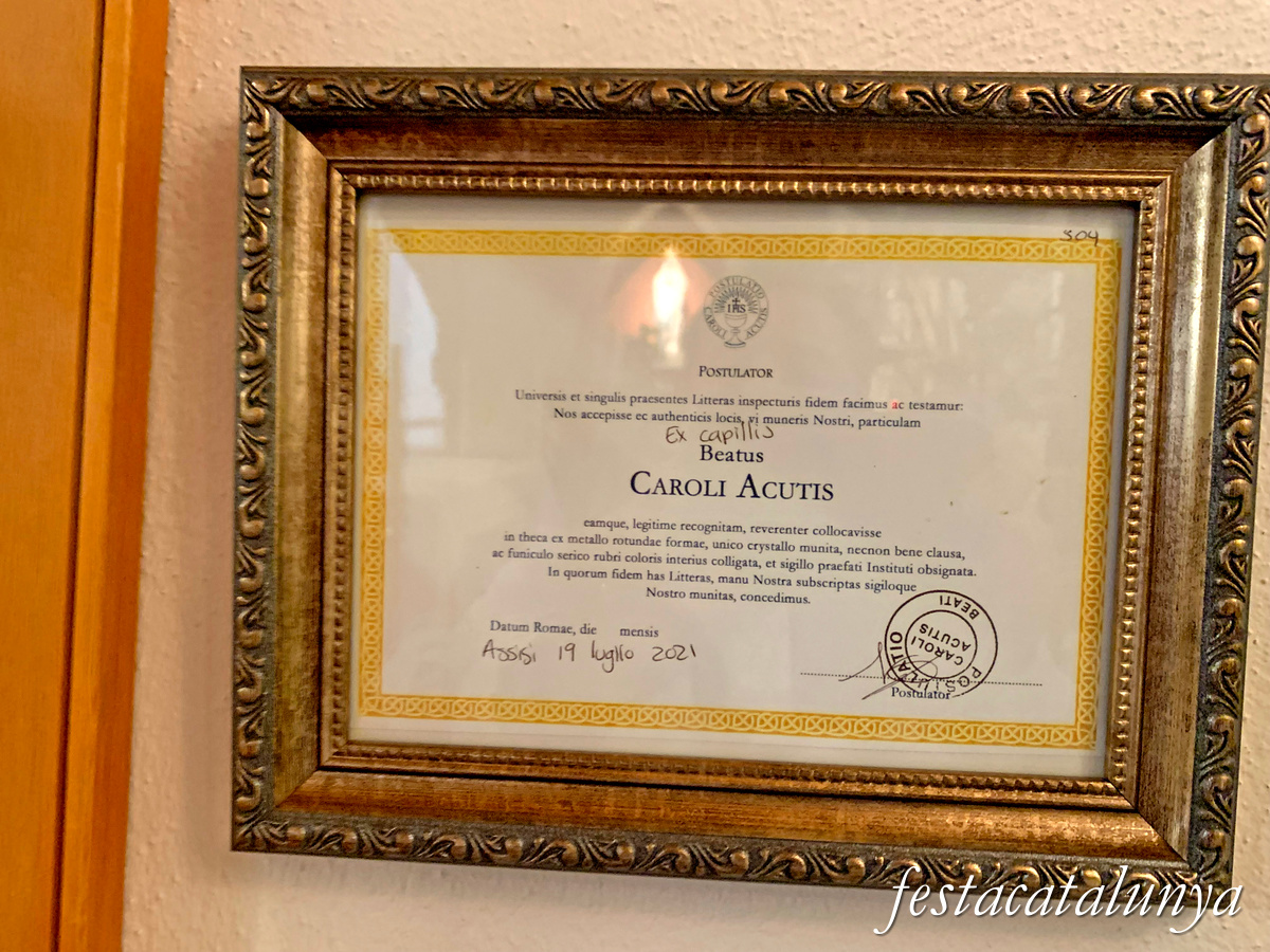 Deltebre - Església de Sant Miquel de la Cava - Beat Caroli Acutis 