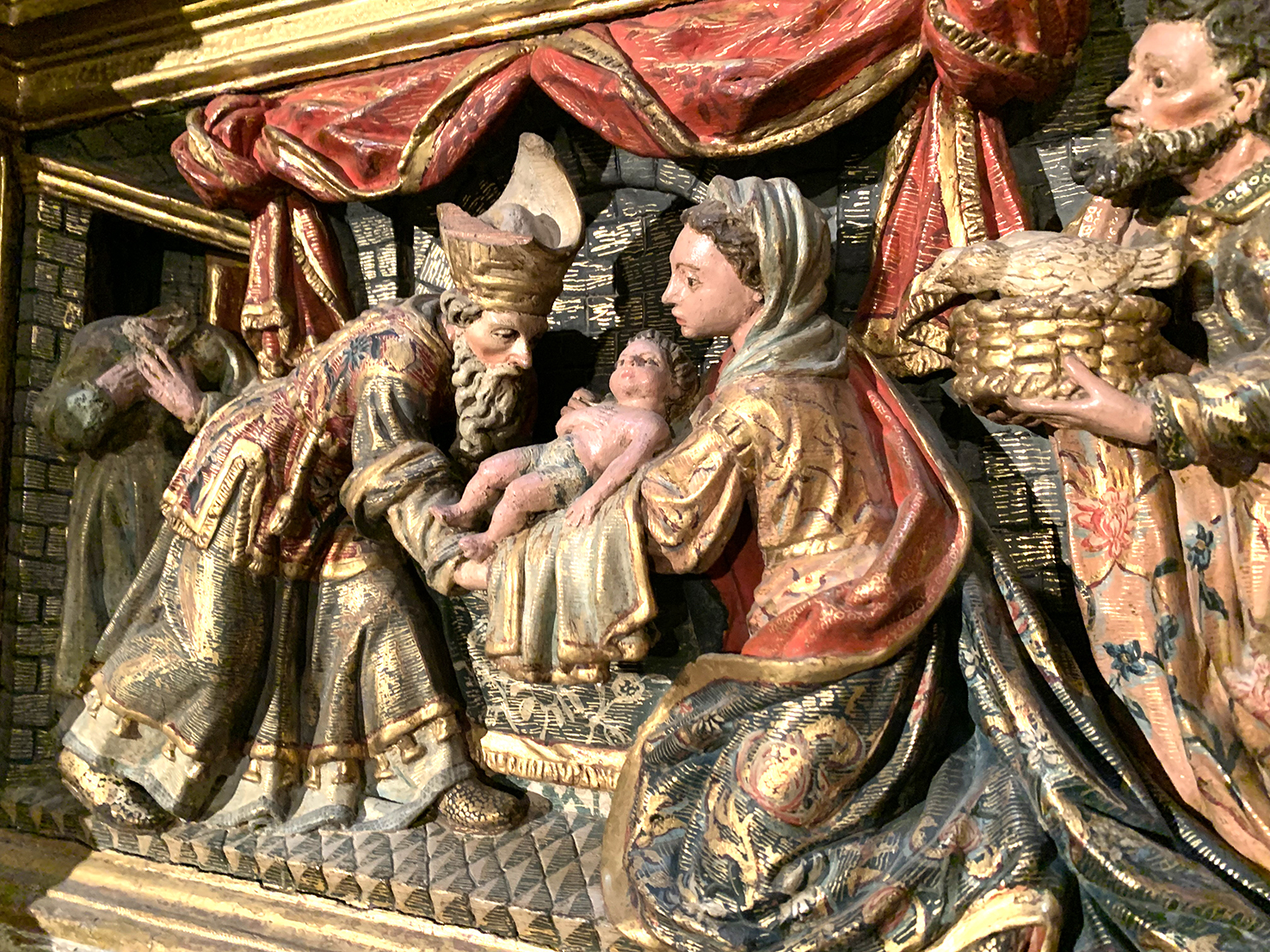 Retaule del Roser a l'església parroquial de Sant Pere i Santa Maria de Ponts