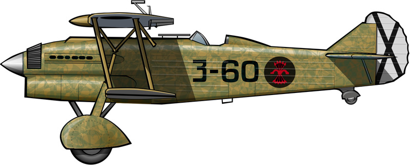 Ullastrell - Avió CR 32 de l'Aviació Legionaria italiana