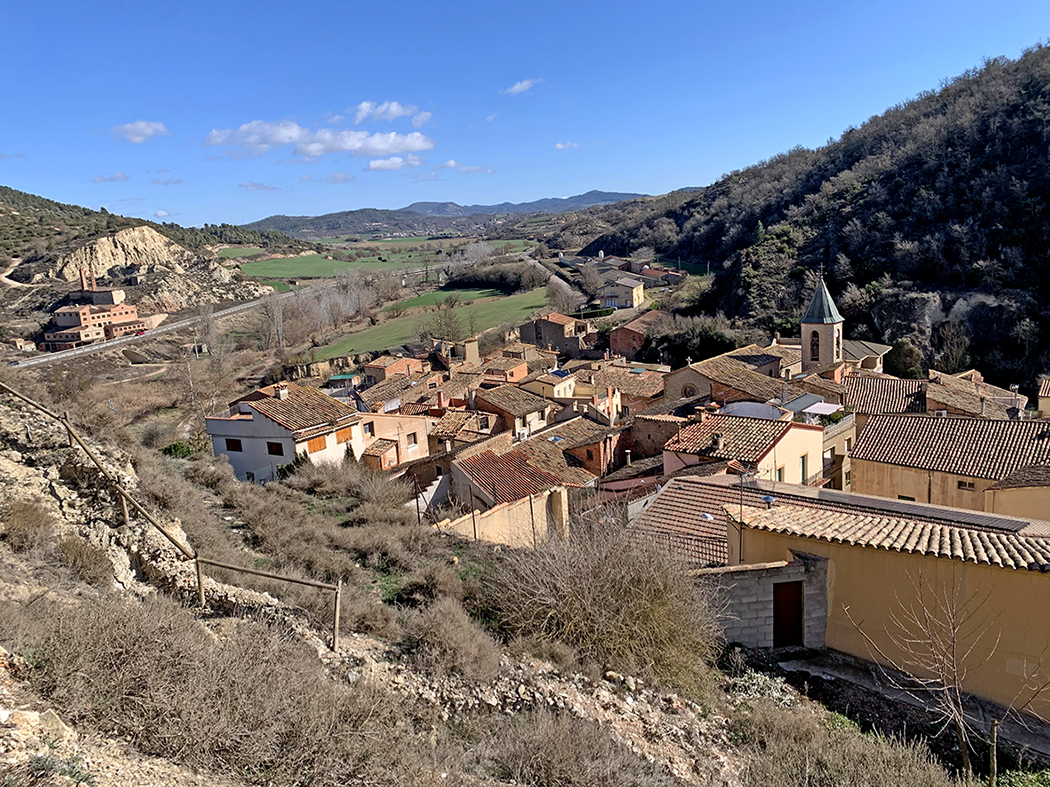 Vistes panoràmiques des del castell de Castellfollit ***