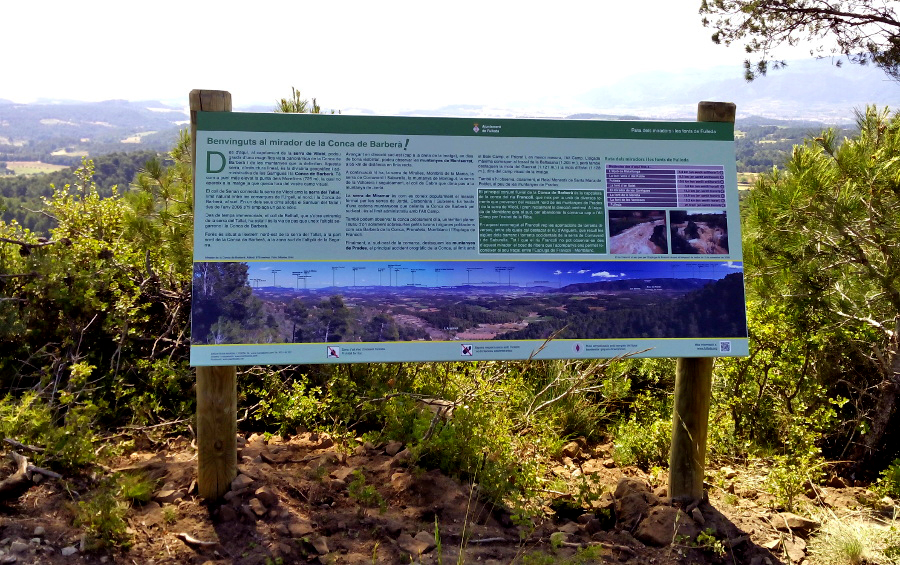 Fulleda - Mirador de la Conca de Barberà a Fulleda (Foto: Ajuntament)