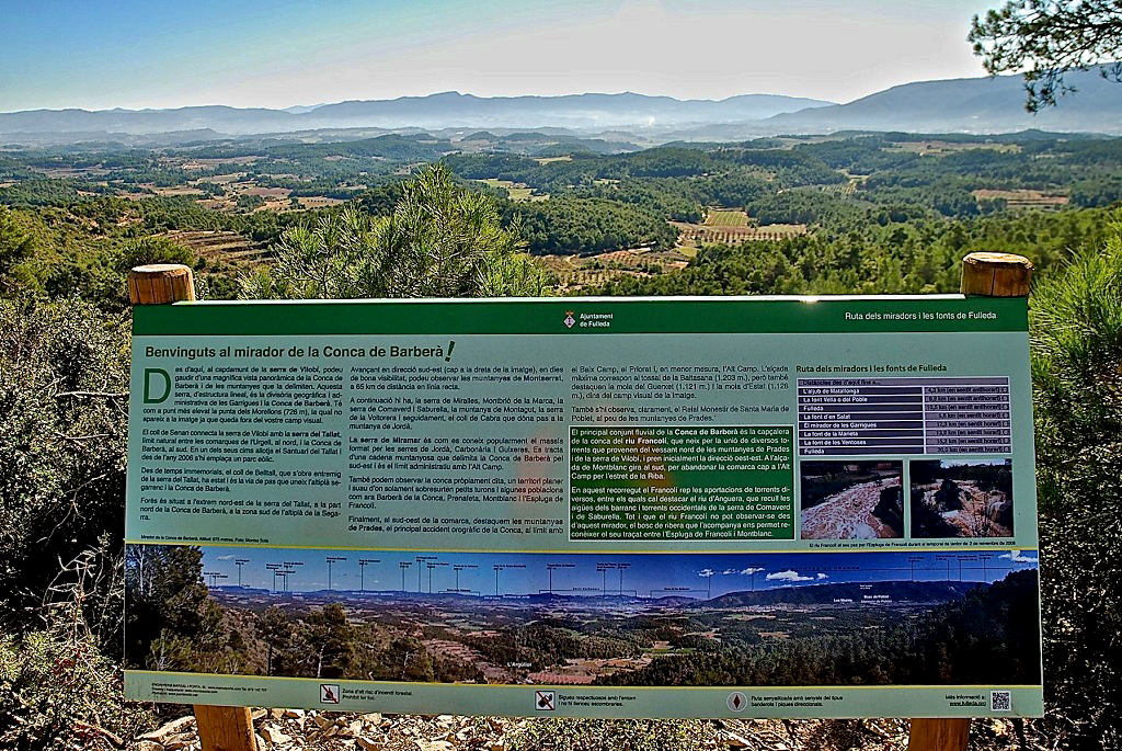 Mirador de la Conca de Barberà a Fulleda ***