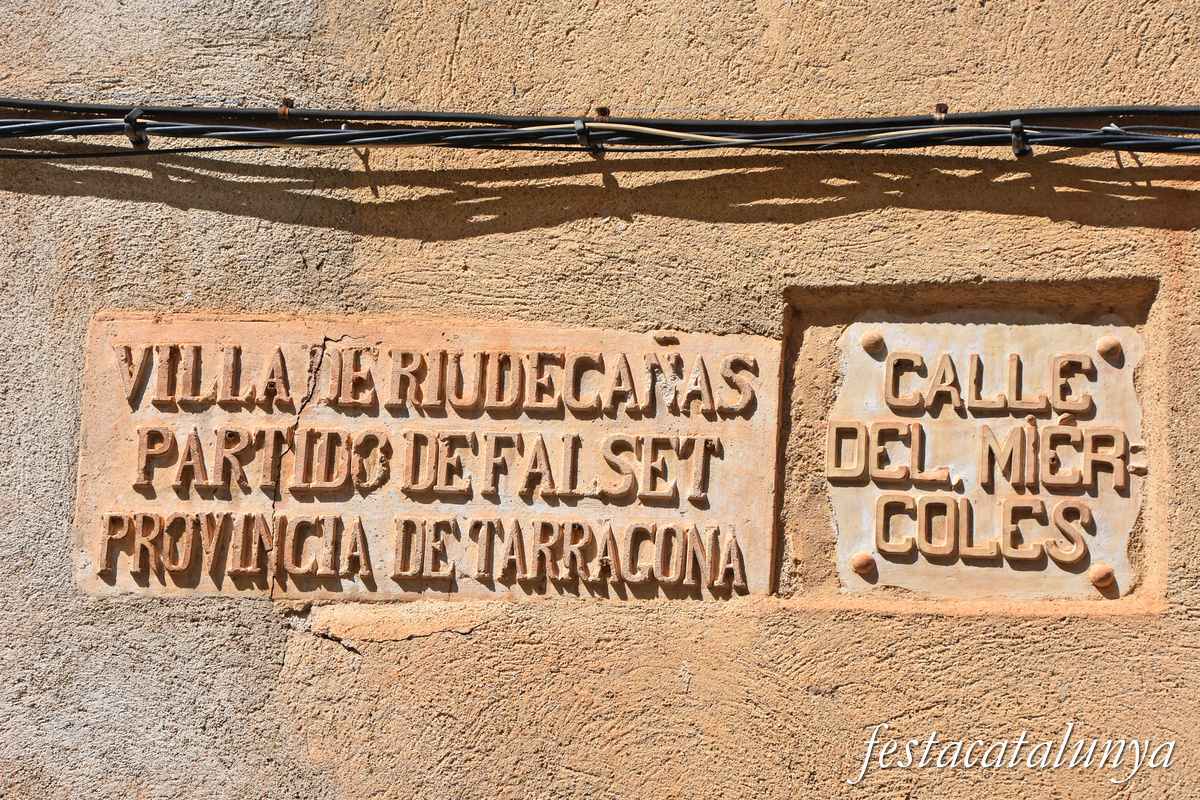 Riudecanyes - Noms dels carrers 